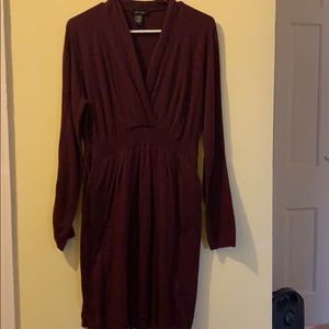 Burgundy Spense Sweater Dress